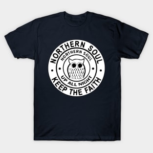 Northern Soul Badges, Wigan Up All Night Keep The Faith T-Shirt